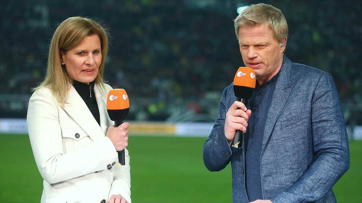 Oliver Kahn in his new stage like commentator of football