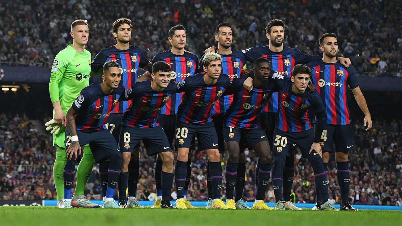 El once titular del Barça ante el Inter