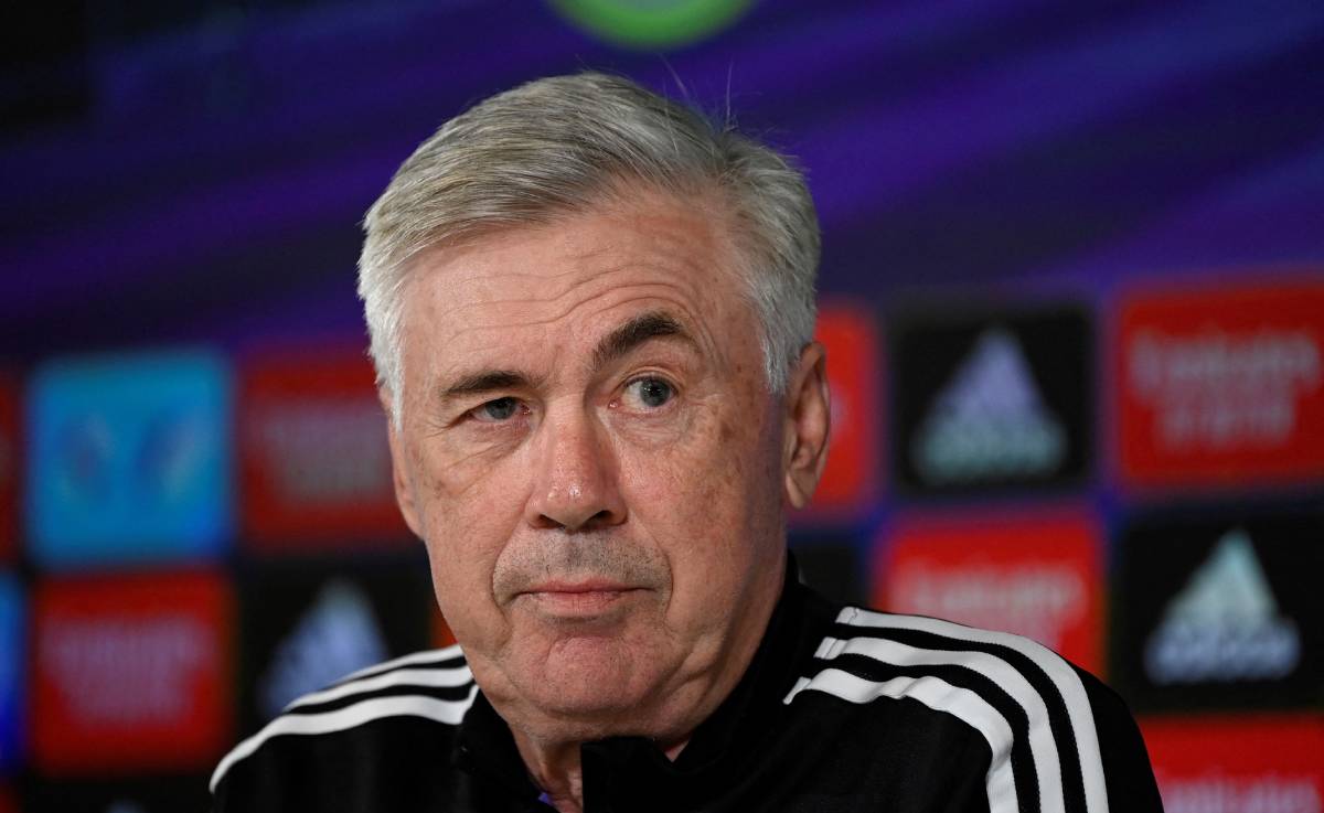 Ancelotti, en una rueda de prensa