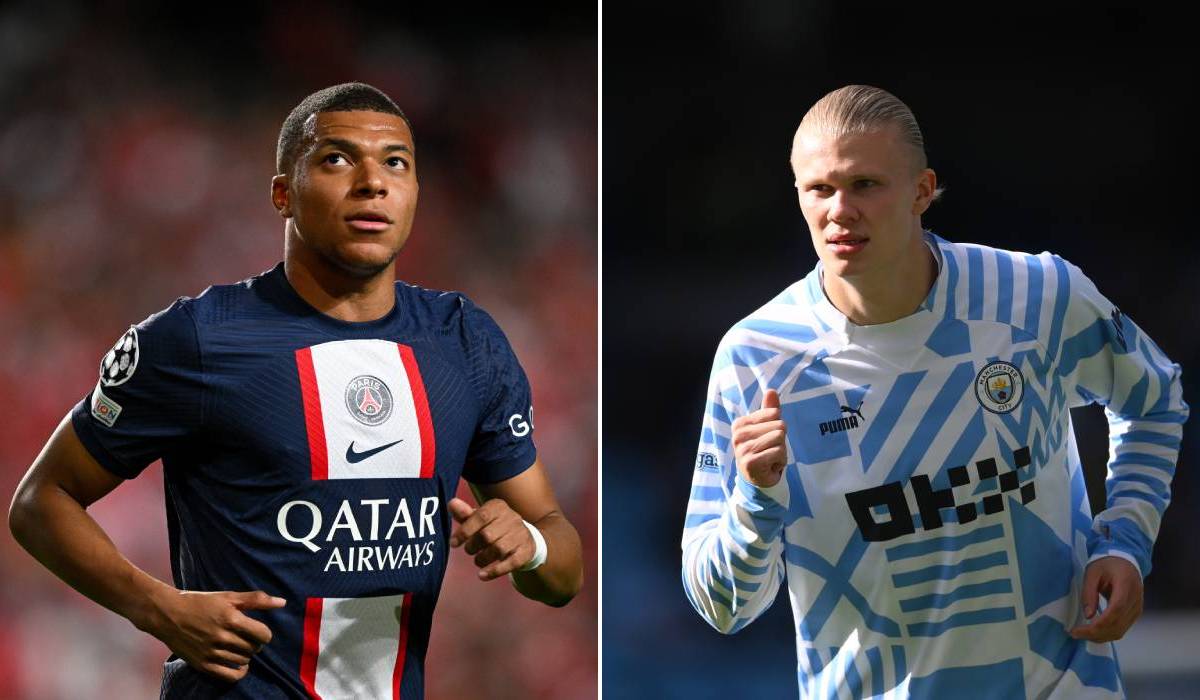 Kylian Mbappé and Erling Haaland