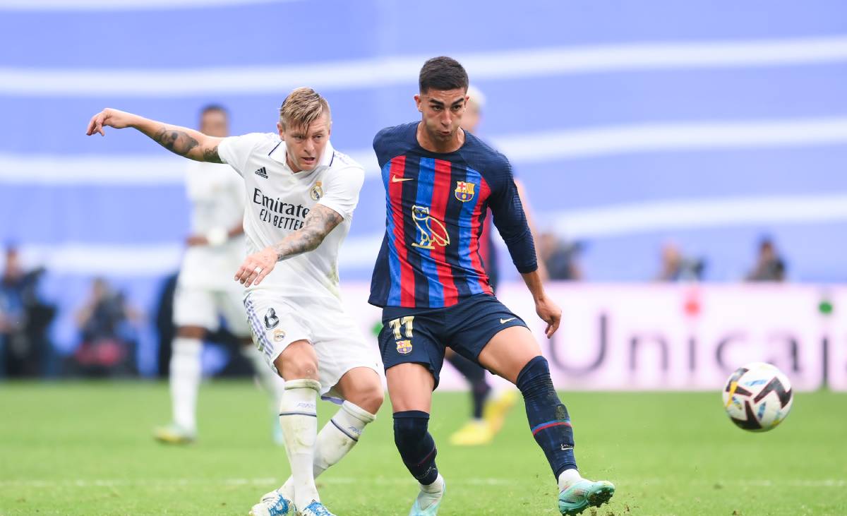 Ferran Torres, en un partido ante el Madrid