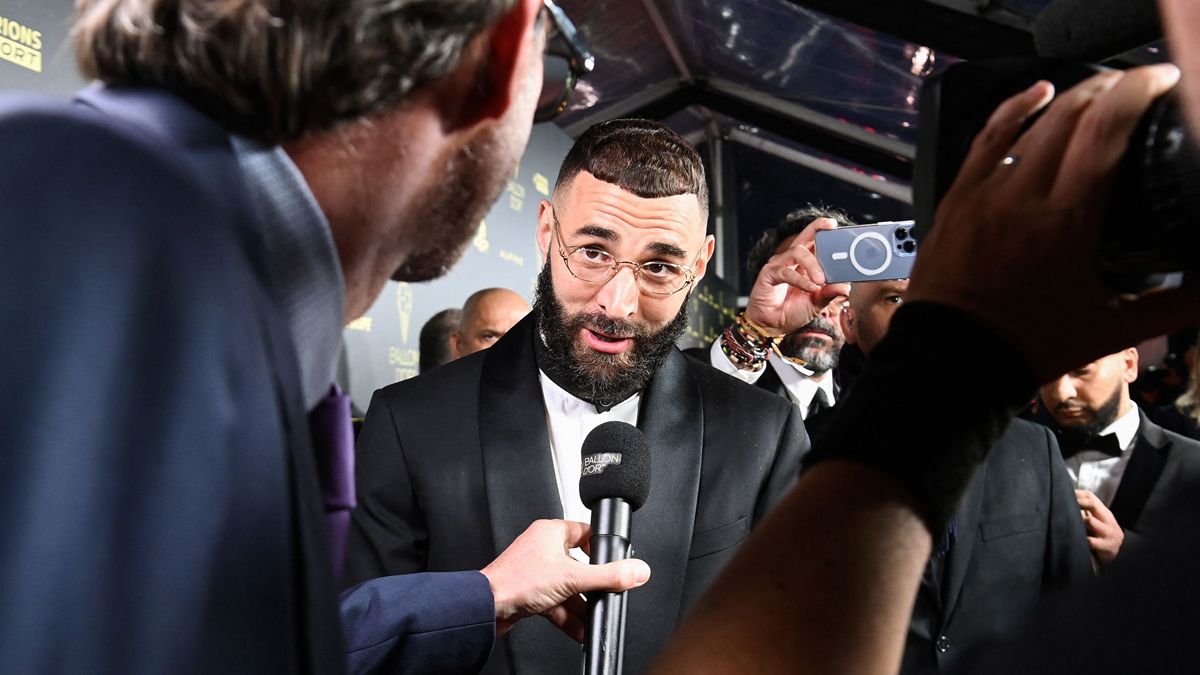 Karim Benzema antes de la gala del Balón de Oro