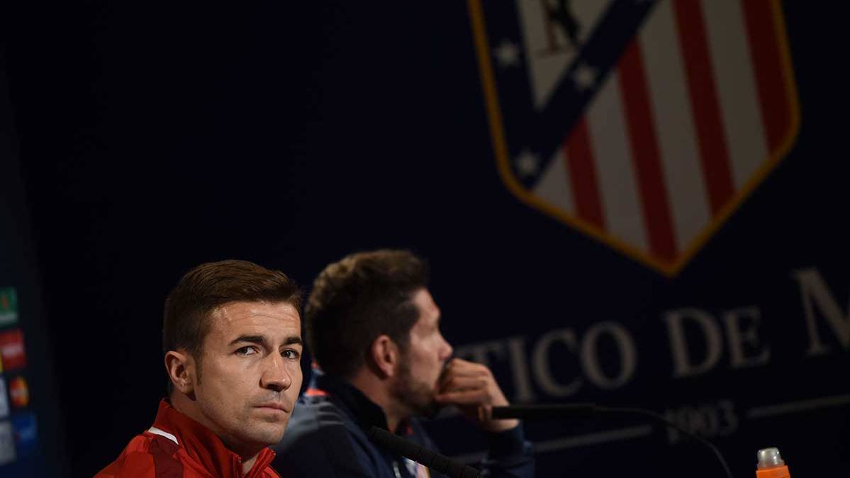 Gabi Was optimist in the previous press conference to the Athletic of Madrid-FC Barcelona of UEFA Champions League 2015-2016