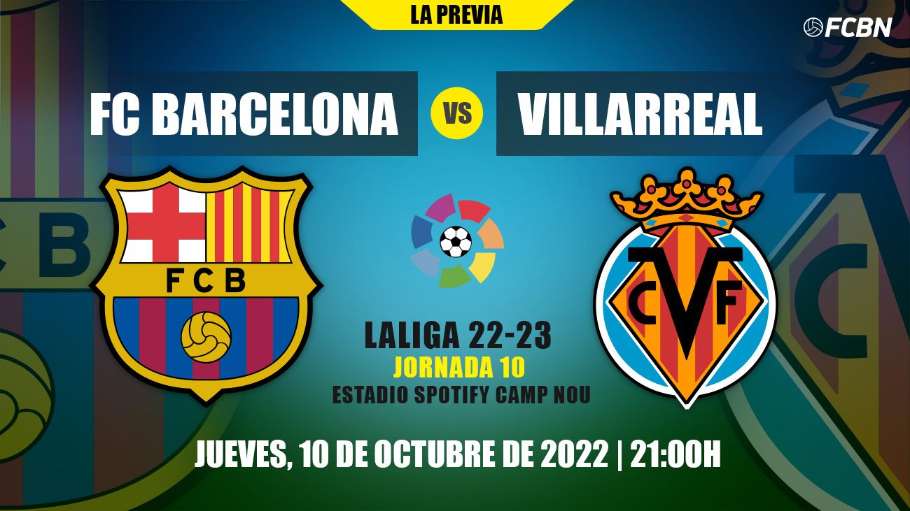 Previous of the FC Barcelona-Villarreal