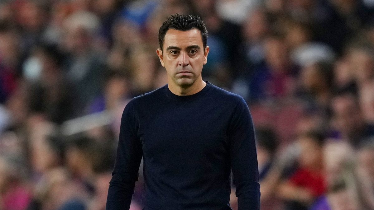 Xavi Hernández durante el Barça vs Villarreal 