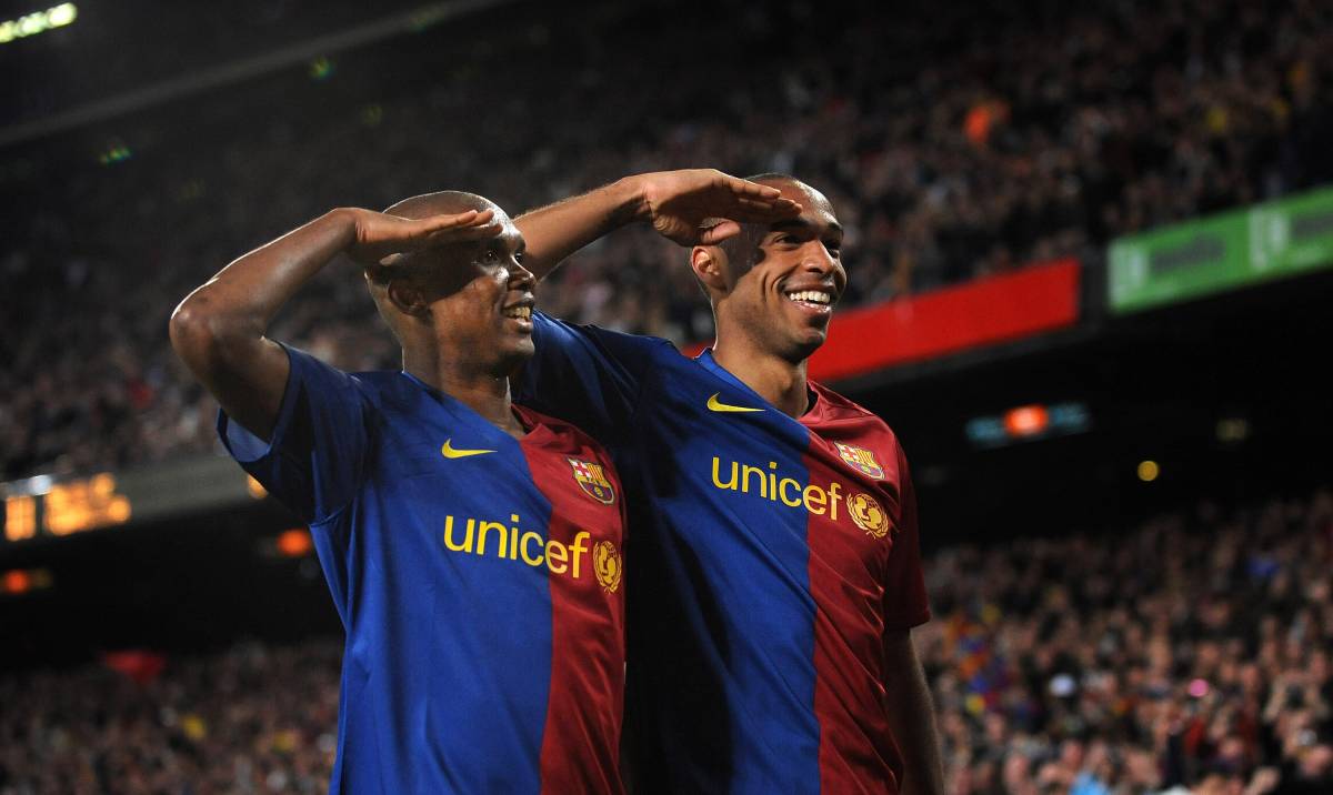Eto'o y Henry en una imagen de archivo