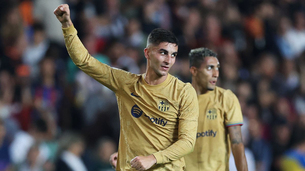 Ferran Torres en el Valencia vs Barça