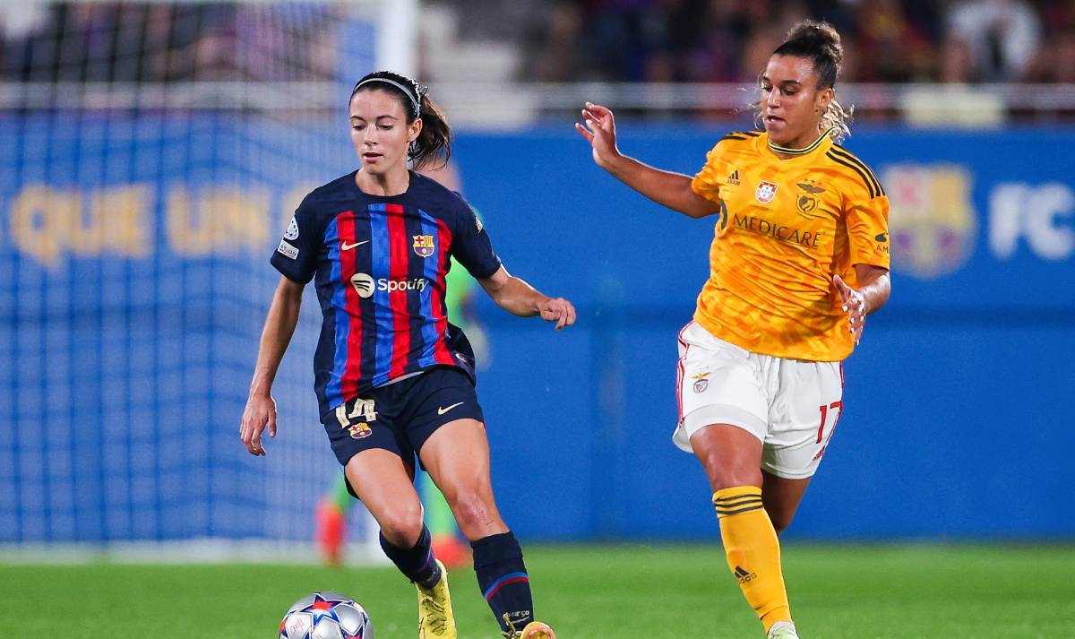 Aitana, en un partido ante el Benfica