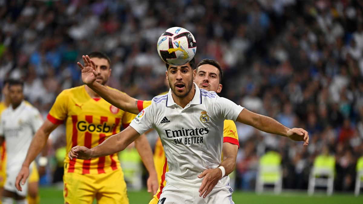 Marco Asensio en el Madrid vs Girona