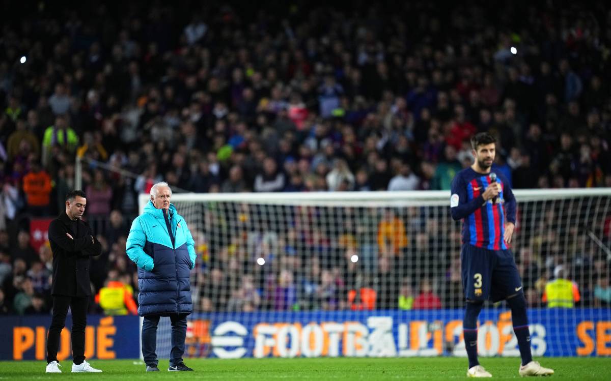 Piqué, en su despedida del Camp Nou