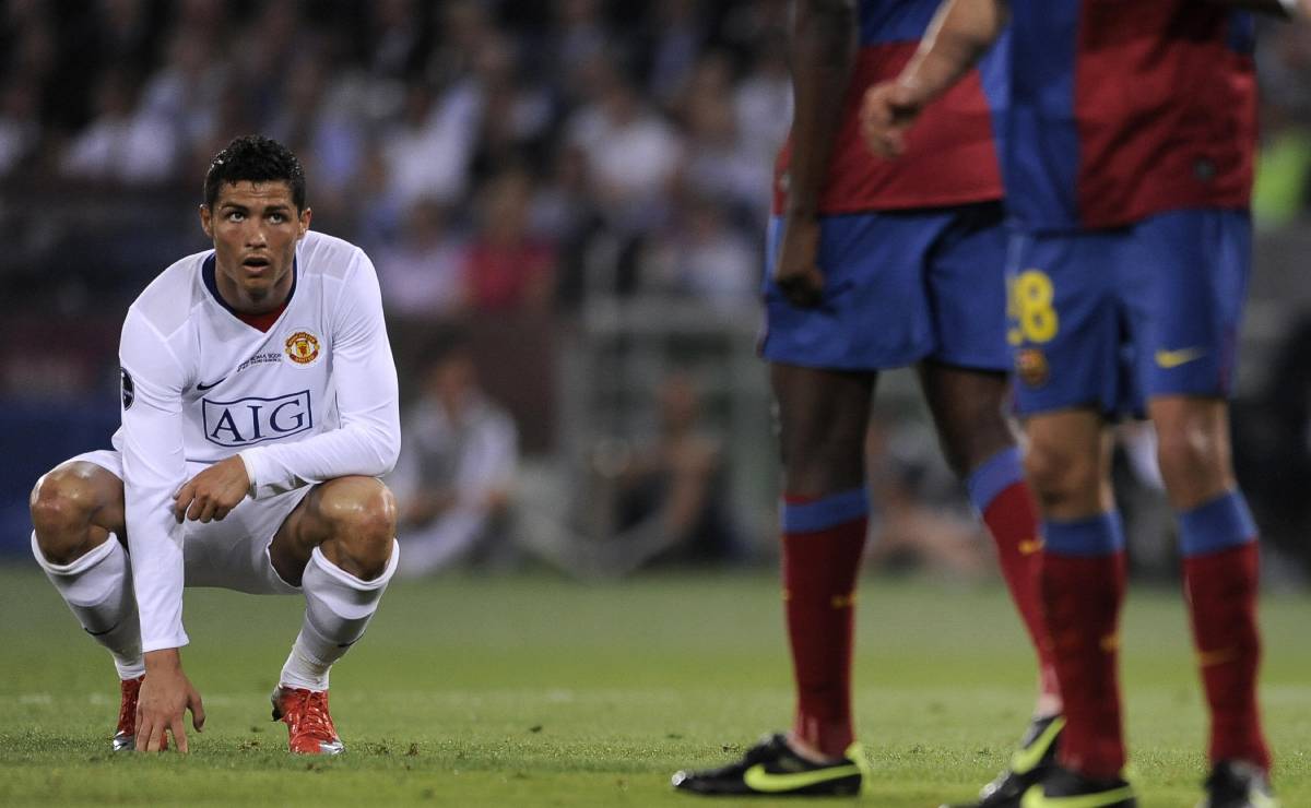 Cristiano Ronaldo, durante la final de Roma