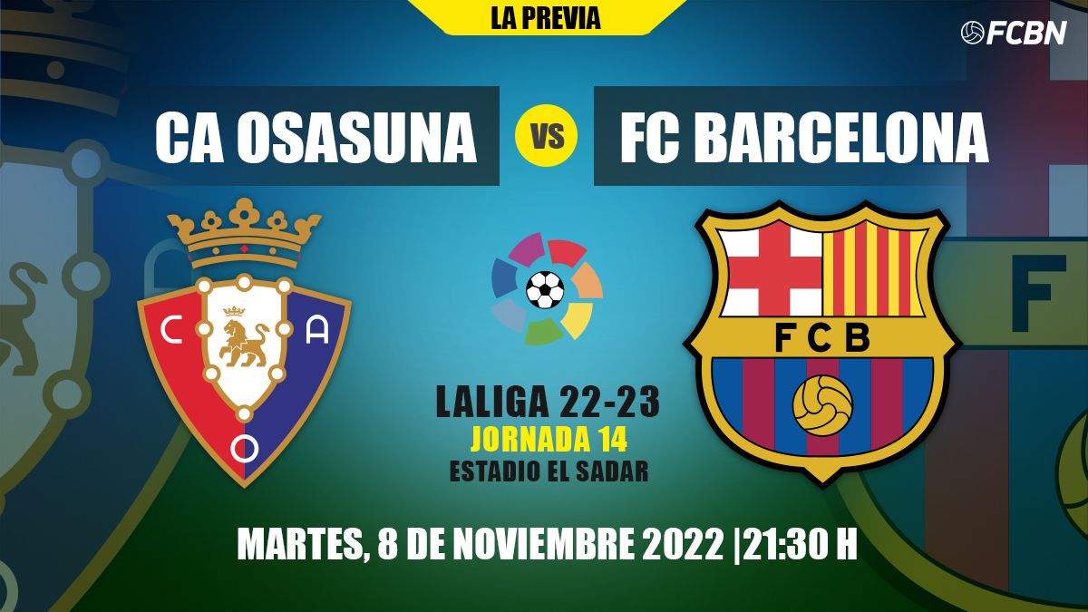 Previa del Osasuna vs FC Barcelona de LaLiga