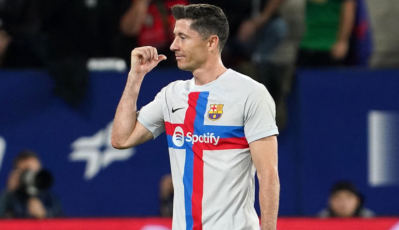 Robert Lewandowski against Osasuna