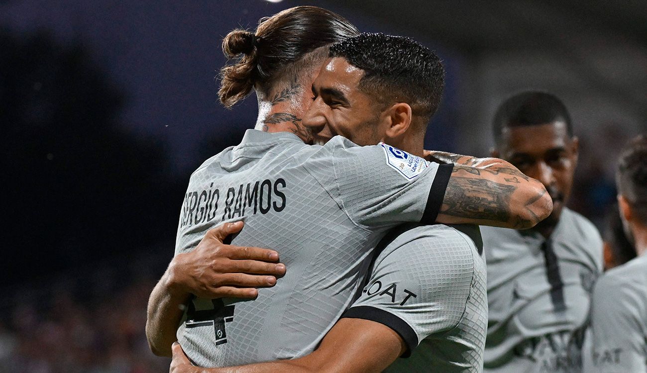 Sergio Ramos and Achraf Hakimi