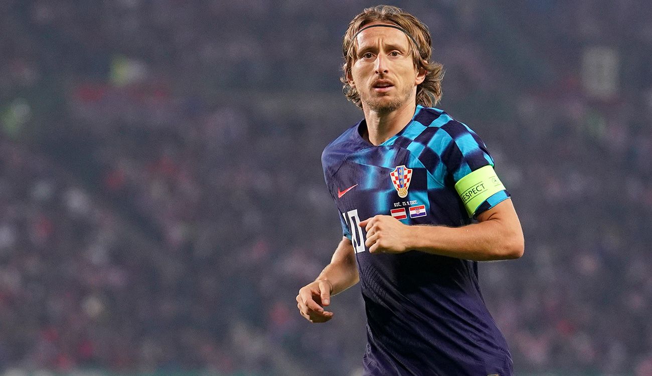 Luka Modric con Croacia