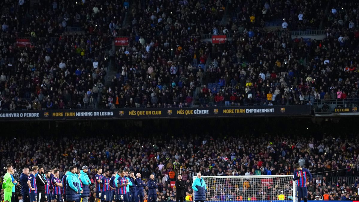 El Camp Nou en un partido del Barça