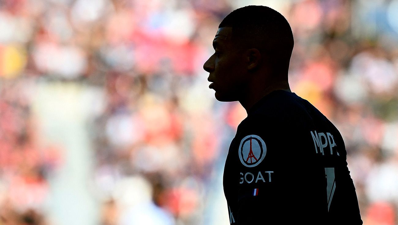 Kylian Mbappé, durante un partido del PSG