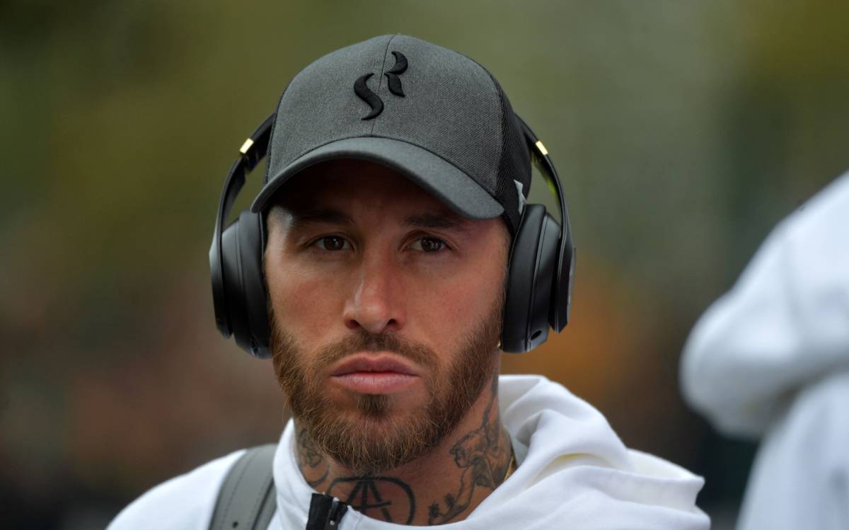 Sergio Ramos before a match v Lorient