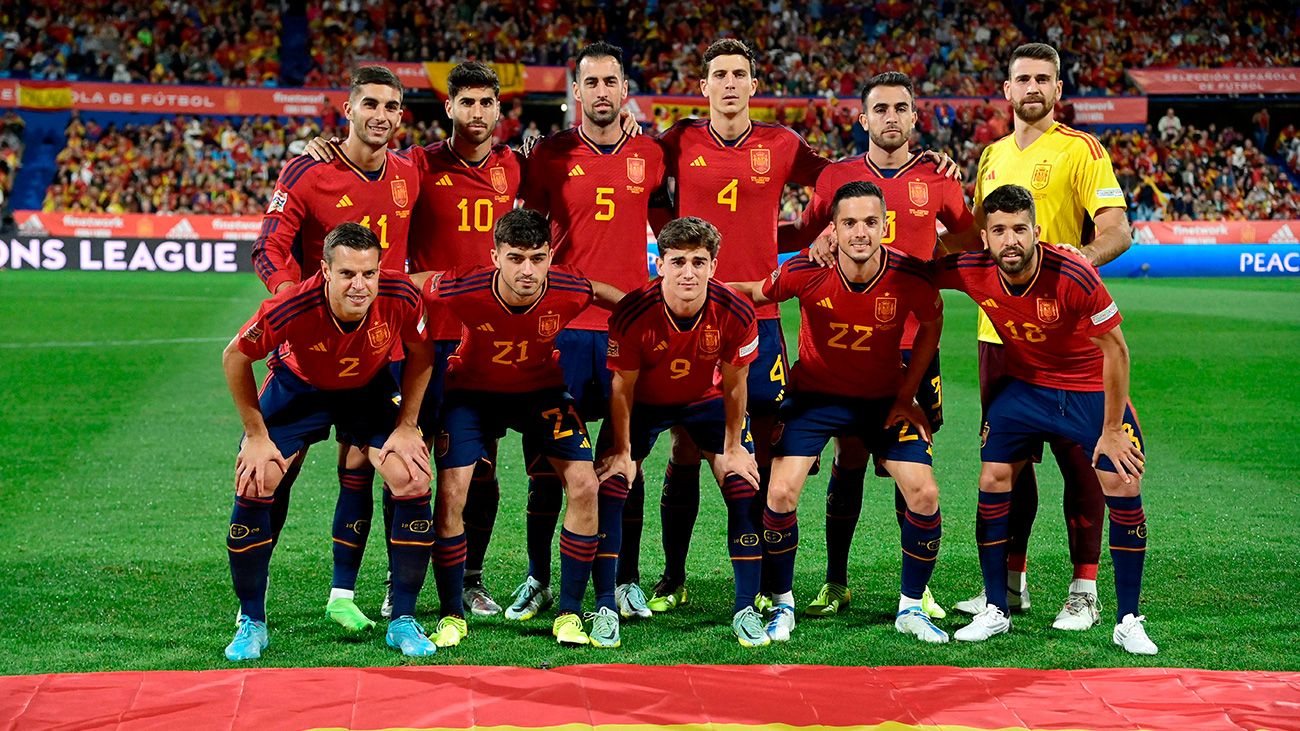 Once inicial de España ante Suiza