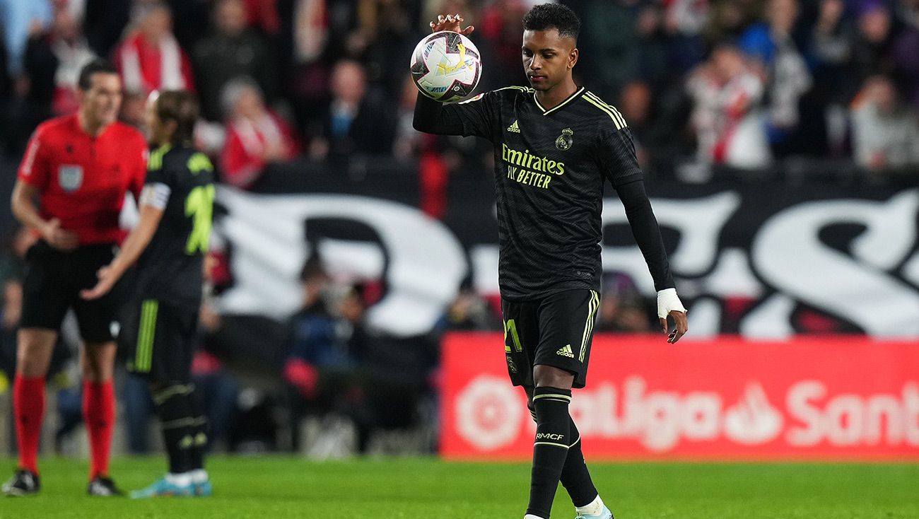 Rodrygo, después de un partido con el Real Madrid