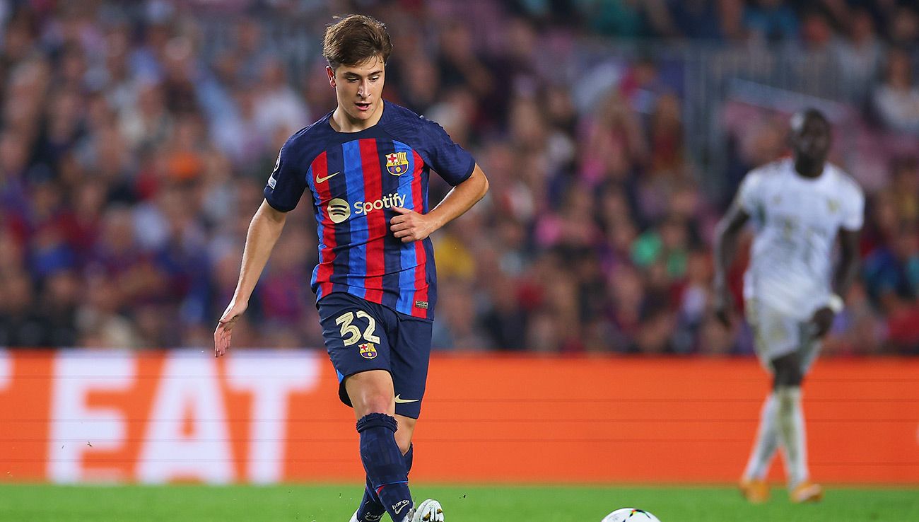 Pablo Torre, en un partido con el FC Barcelona