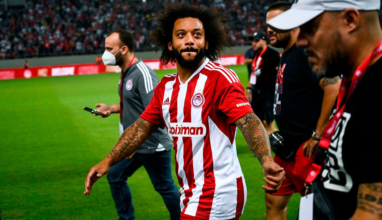 Marcelo con el Olympiakos