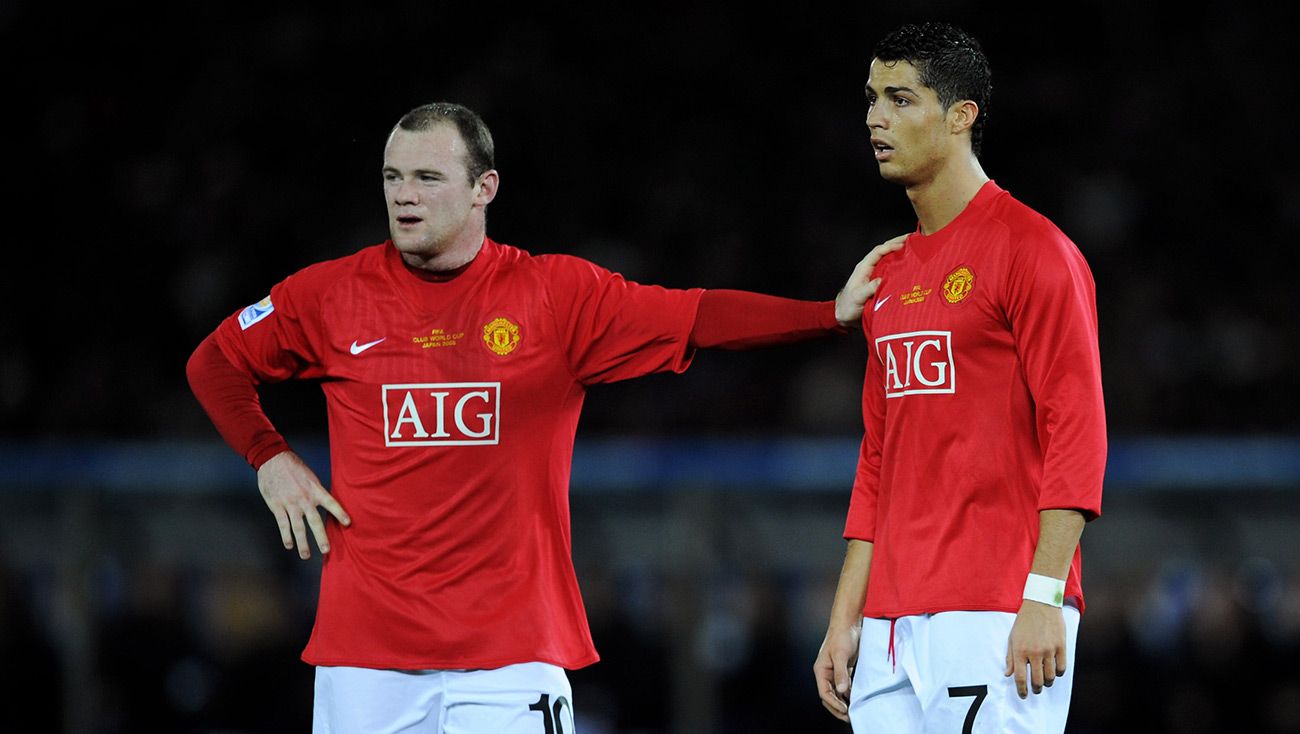 Wayne Rooney y Cristiano Ronaldo