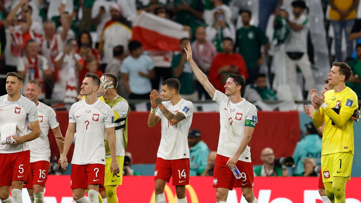 Los jugadores de Polonia celebran una victoria