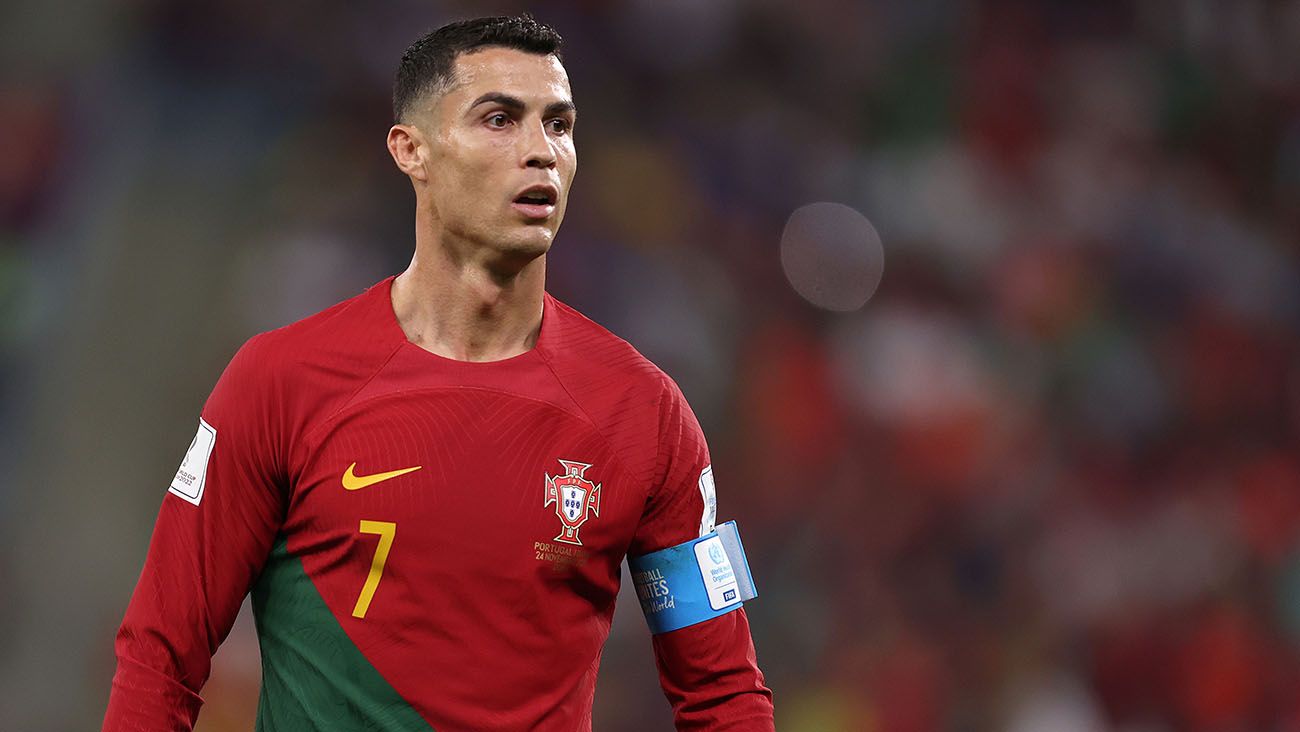 Cristiano Ronaldo in the World Cup against Ghana