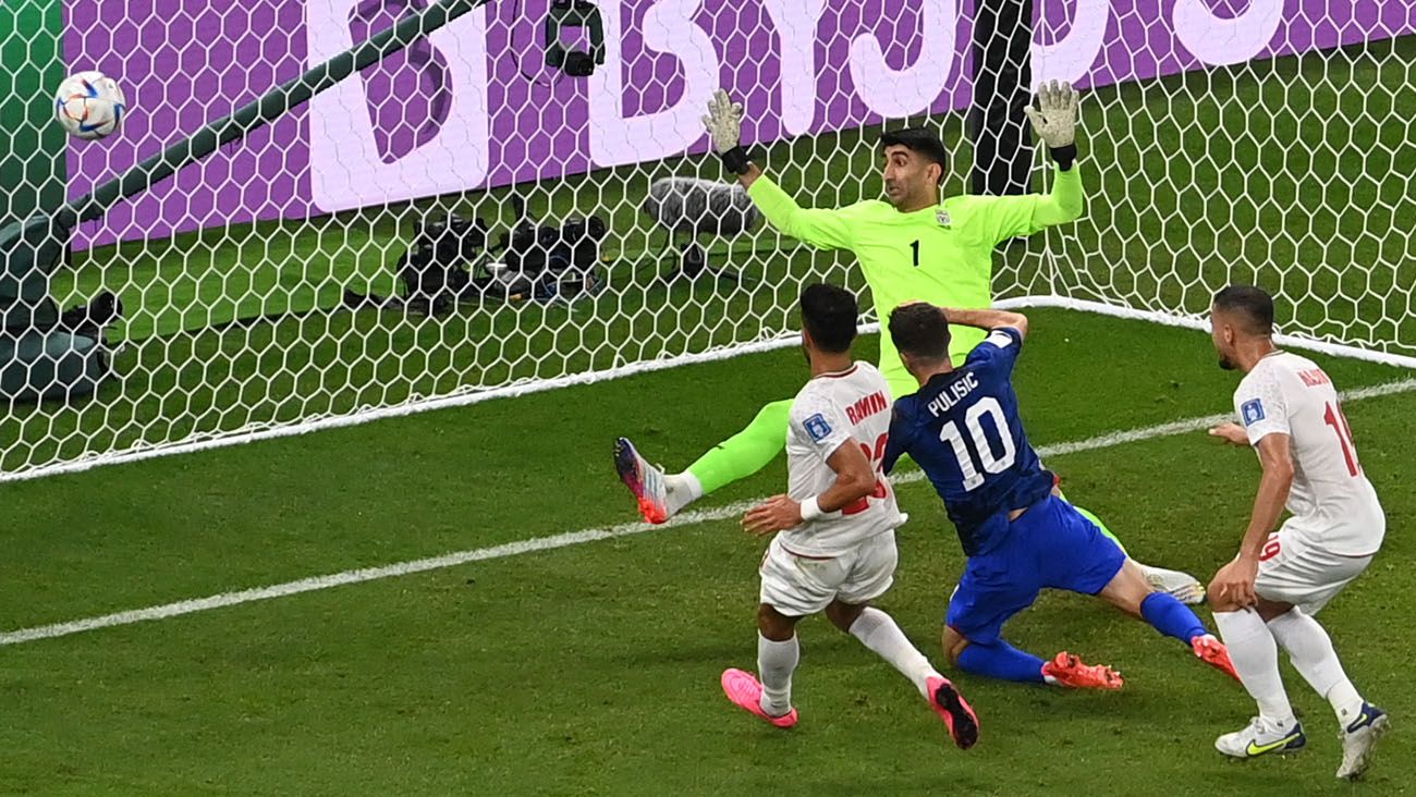 Christian Pulisic convirtió el único gol del Irán-USA (0-1)
