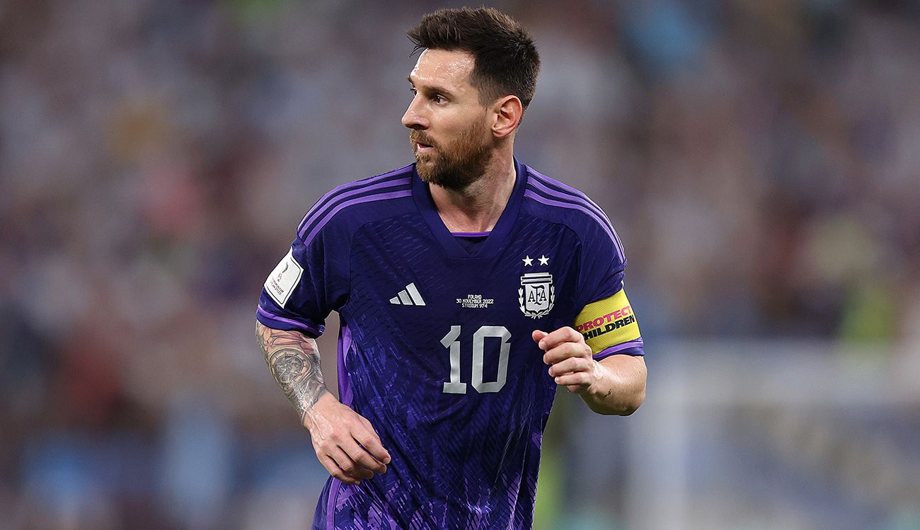 Lionel Messi after the match against Poland