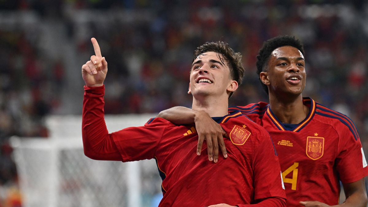 Gavi se convirtió en el tercer goleador más joven en la historia de los mundiales