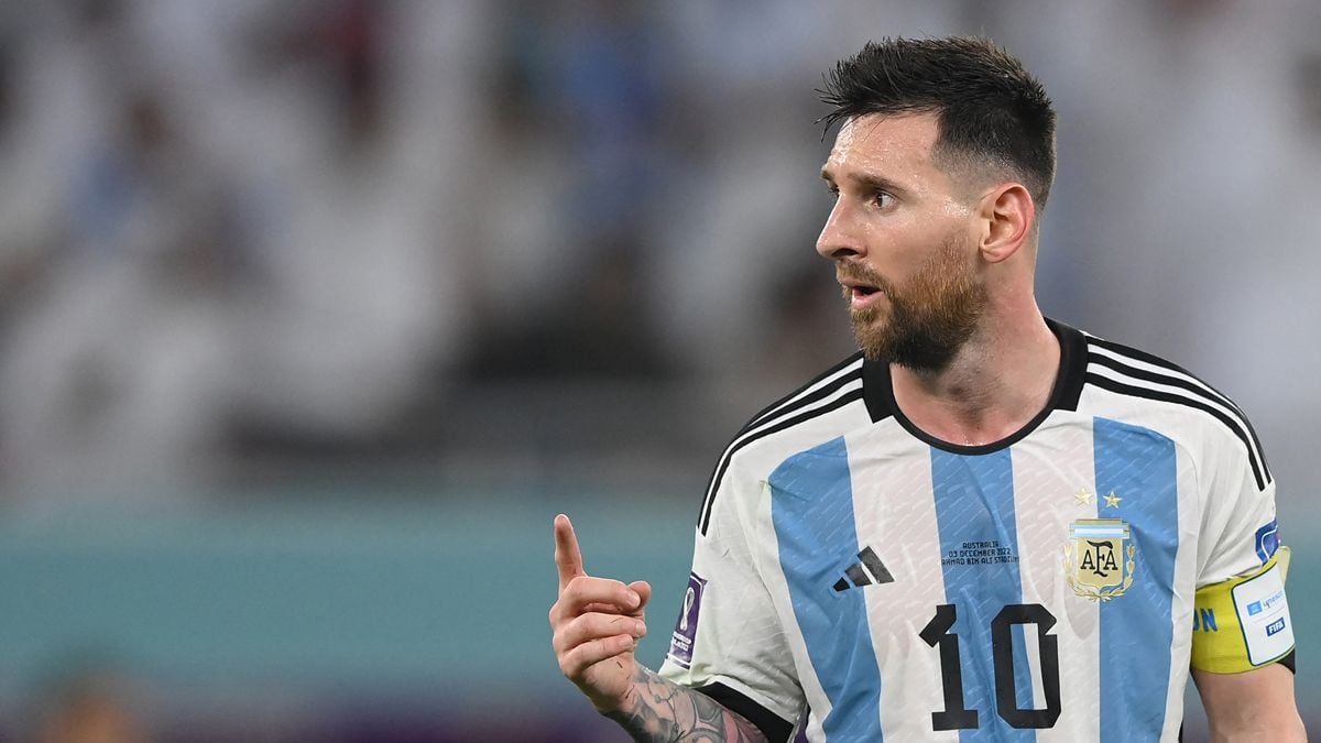 Leo Messi en el Argentina vs Australia