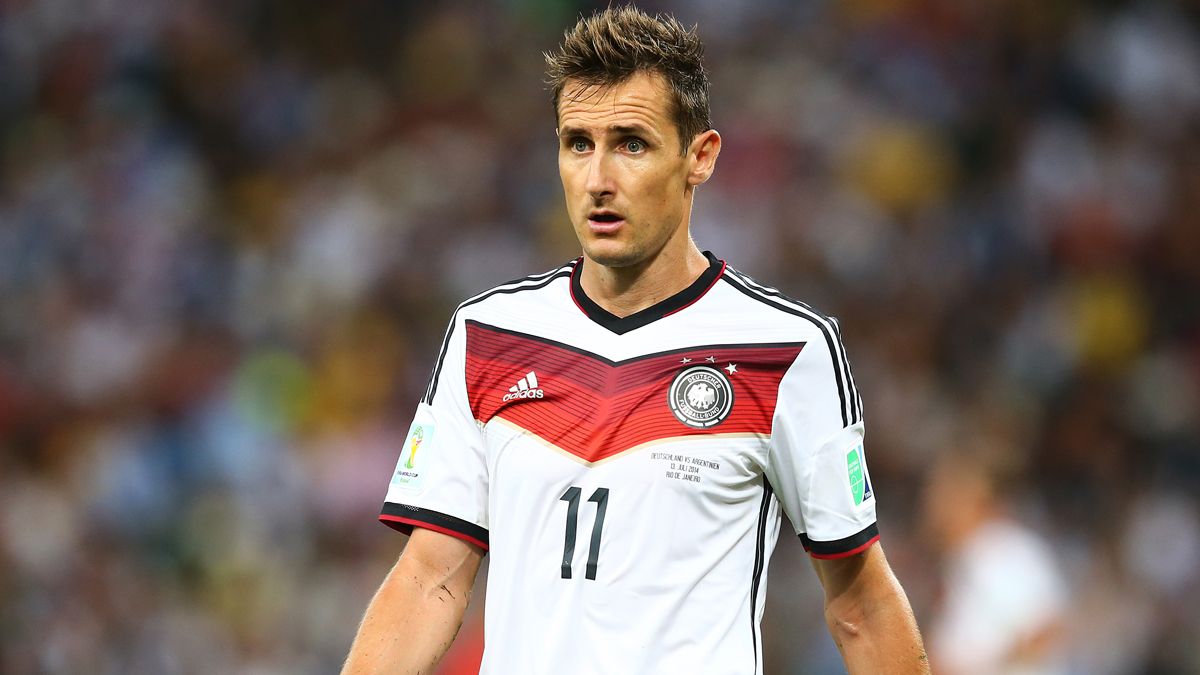 Miroslav Klose, con Alemania, disputó 24 partidos