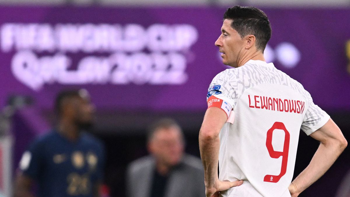 Robert Lewandowski tras su último partido en Qatar 2022
