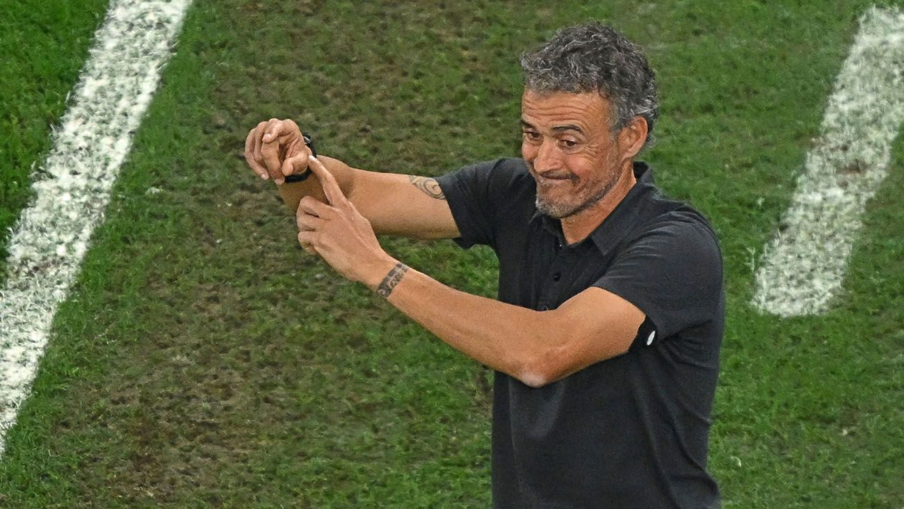 Luis Enrique tras el Marruecos-España (0-0, 3-0 p.)