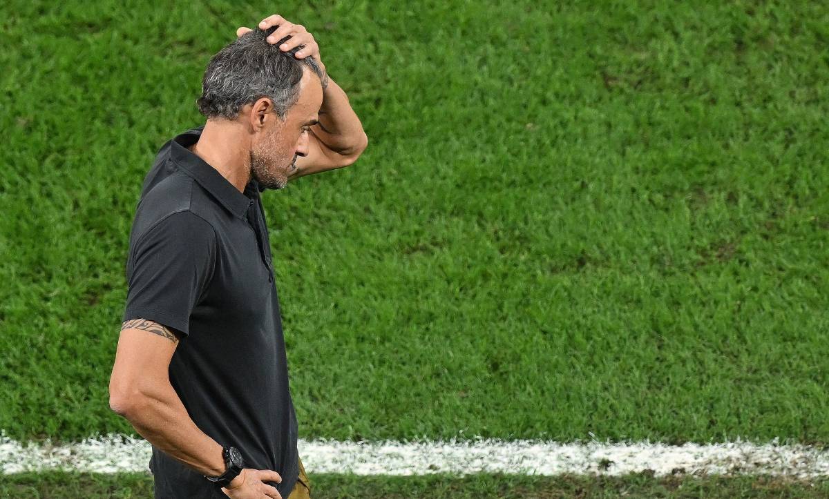 Luis Enrique, tras un partido ante Marruecos