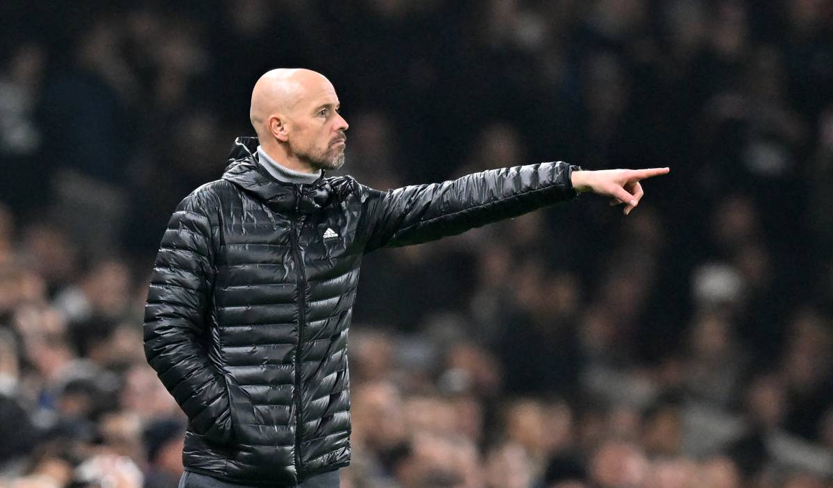 Ten Hag, durante un partido ante el Fulham