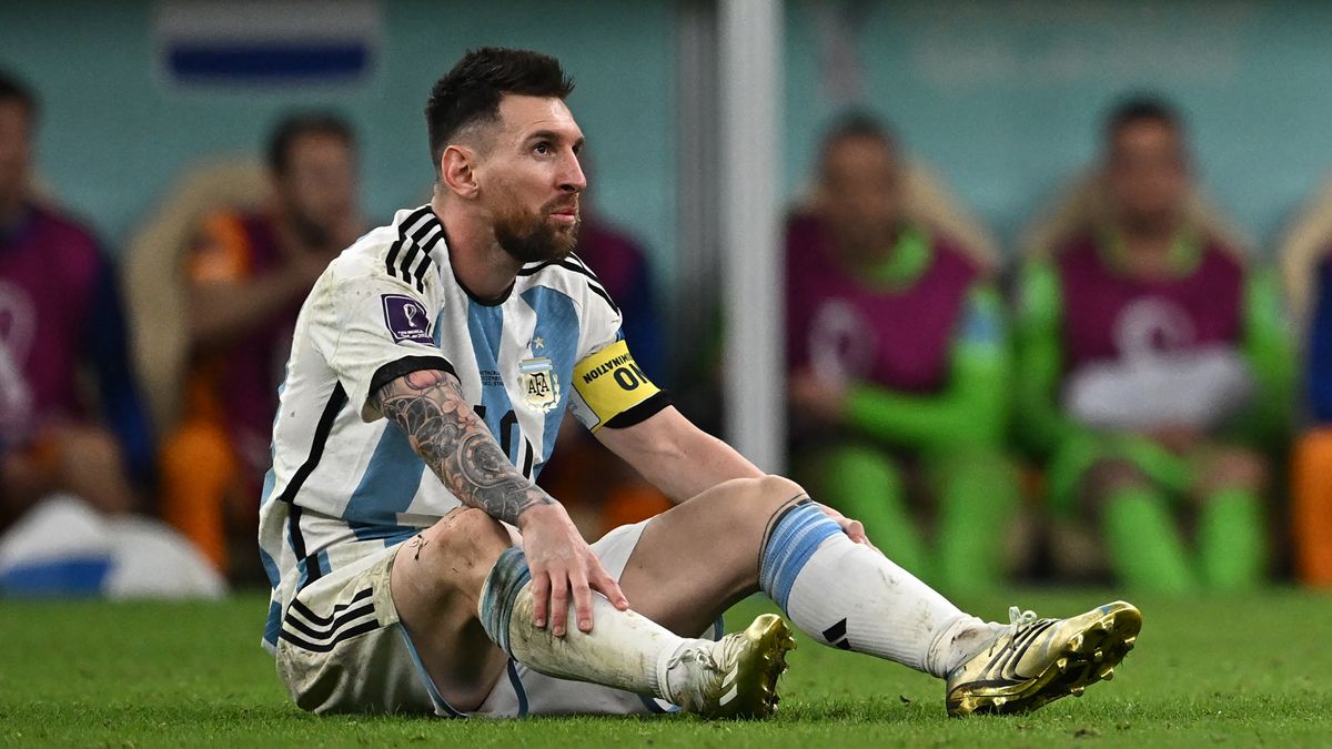 Leo Messi con la selección de Argentina