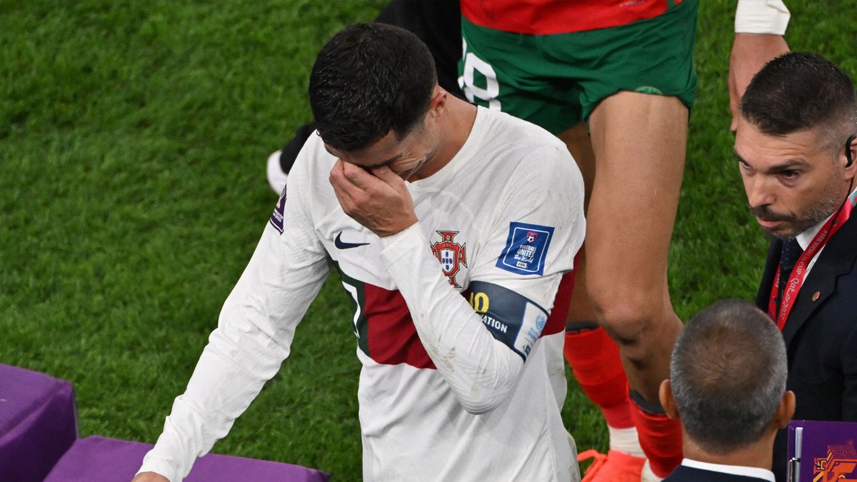 Cristiano Ronaldo, destrozado tras la eliminación de Portugal