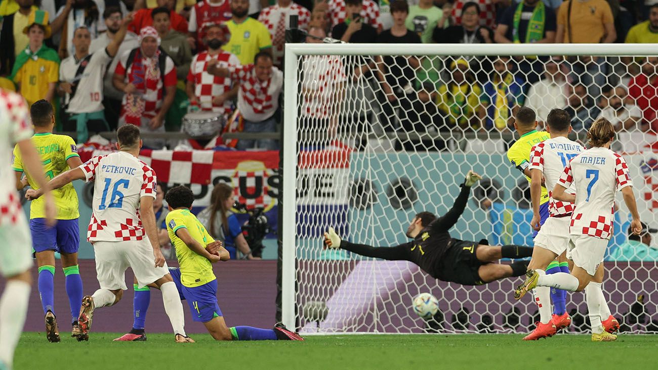 Bruno Petkovic convirtió el tanto del empate para Croacia ante Brasil en el 117'