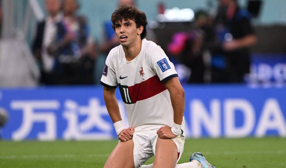 Joao Félix after a match v Marocco