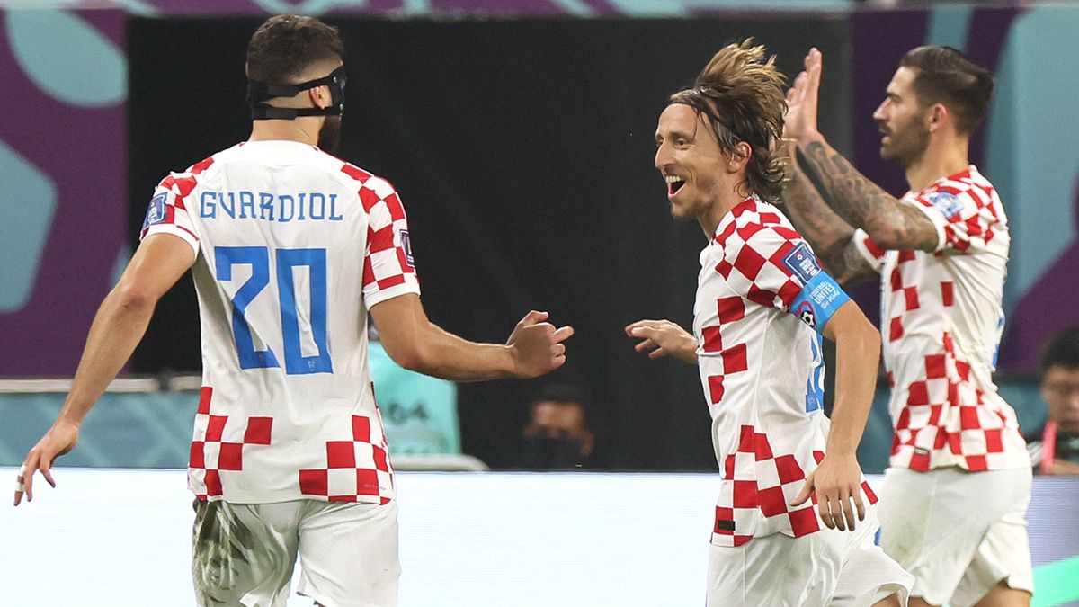 Los jugadores de Croacia celebran un gol 