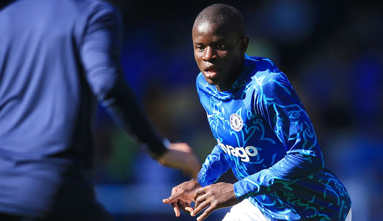 N'Golo Kanté en un entrenamiento