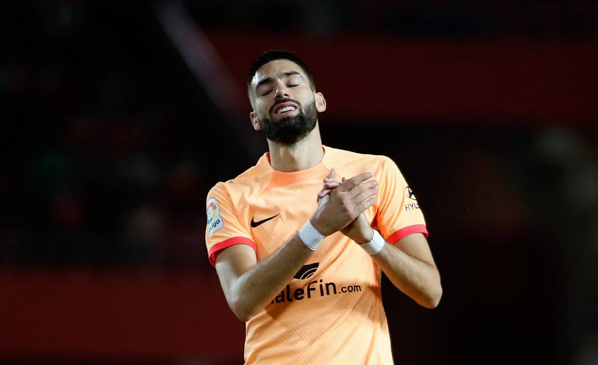 Carrasco in a match v Mallorca