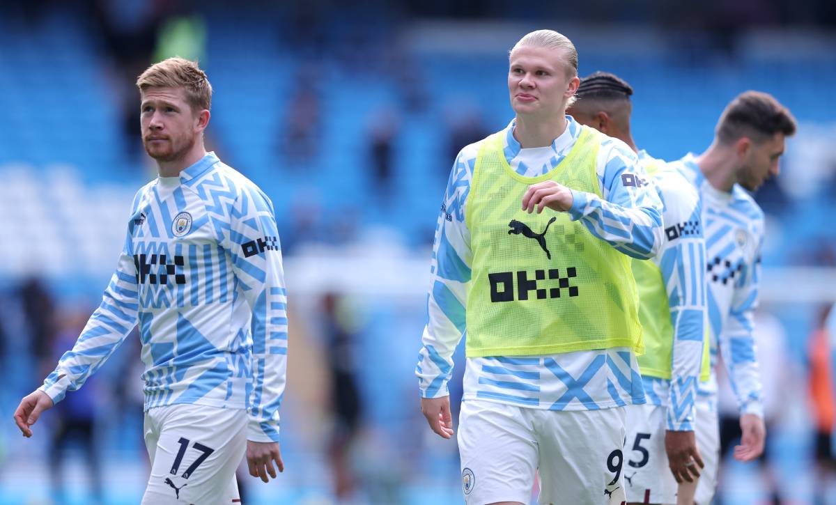 De Bruyne and Haaland warm with Manchester City