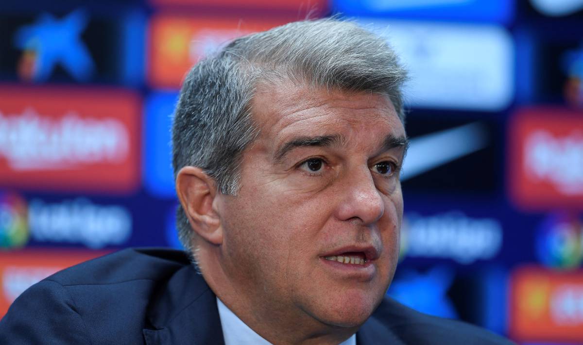 Joan Laporta, in a press conference