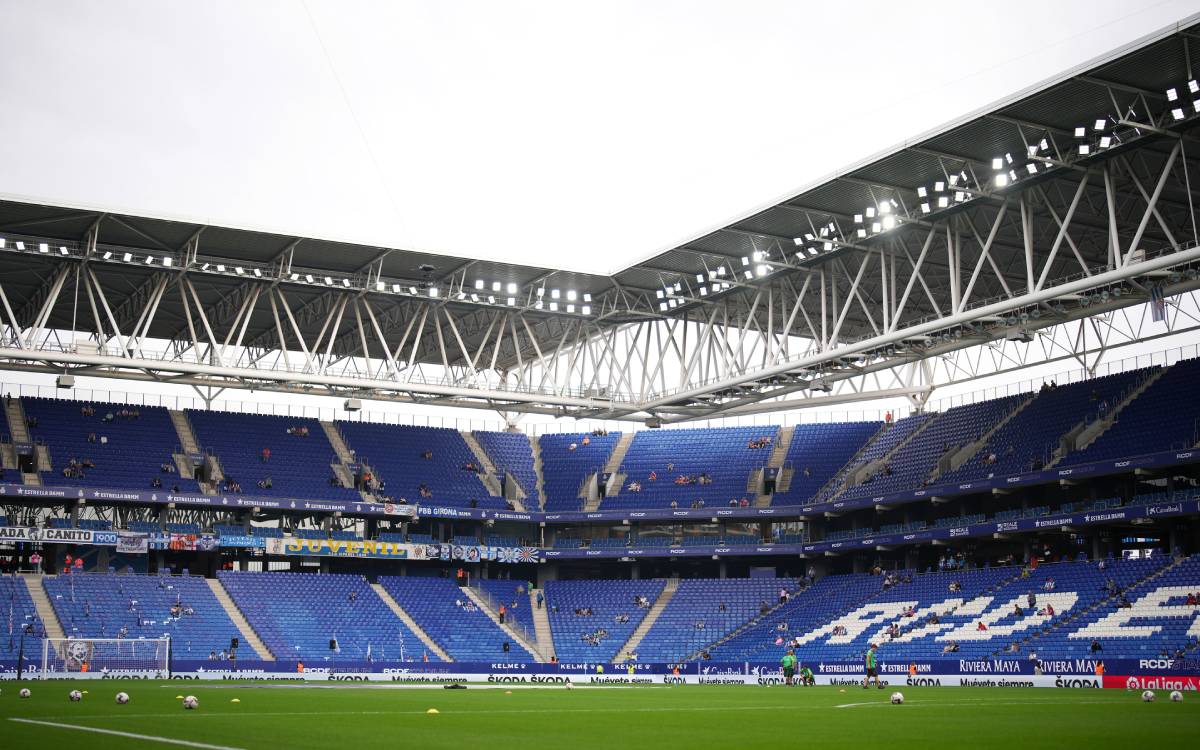 RCDE Stadium after a match between Espanyol and Elche