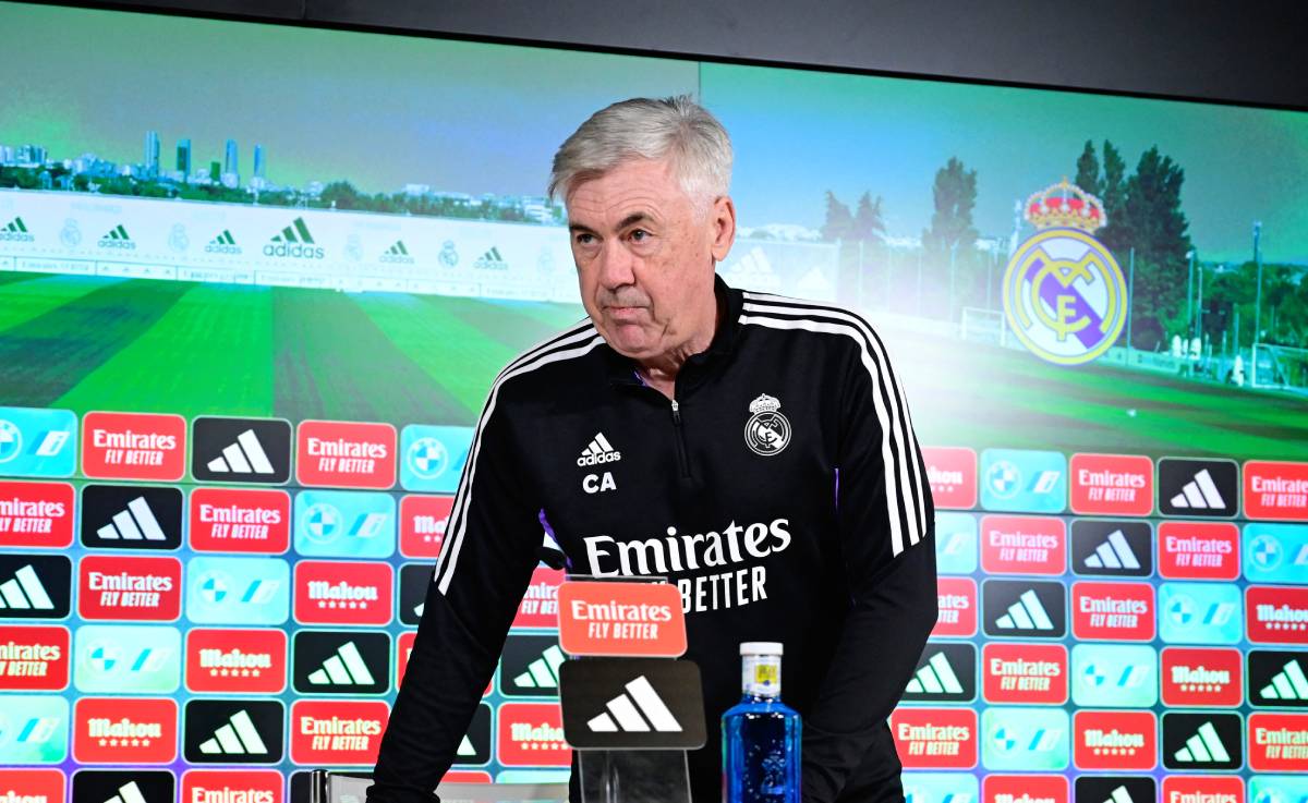 Carlo Ancelotti, en una rueda de prensa