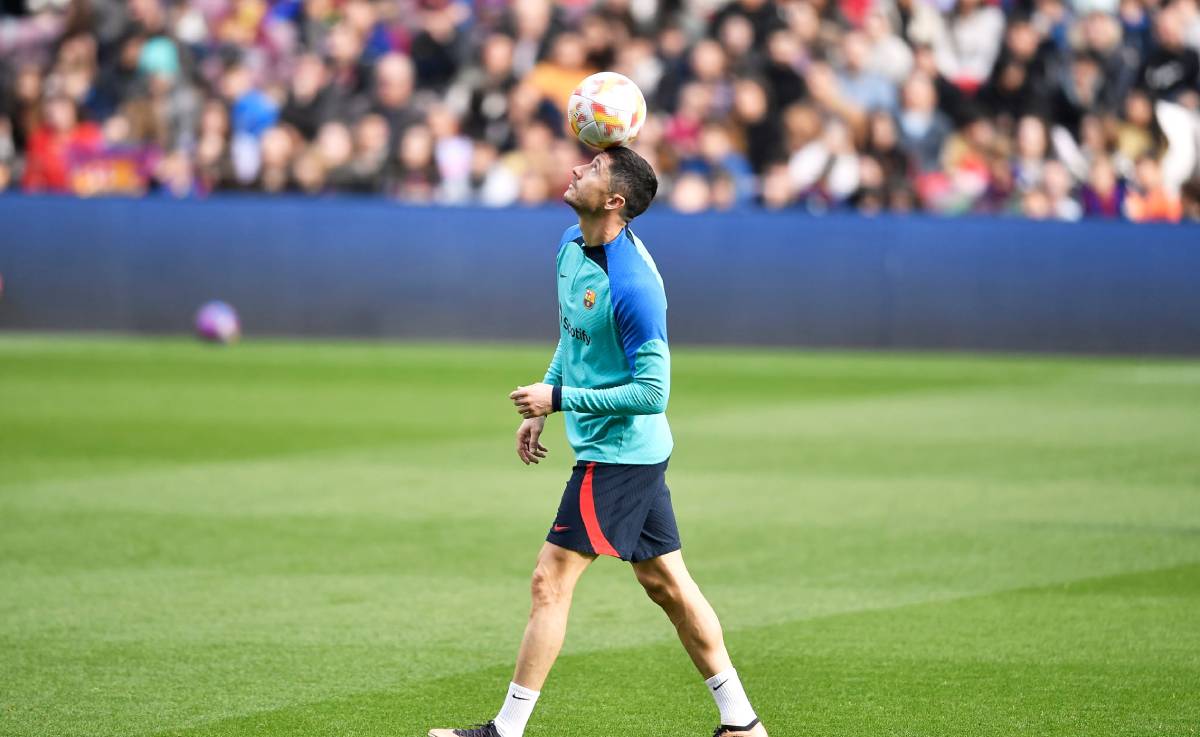 Lewandowski in a training session